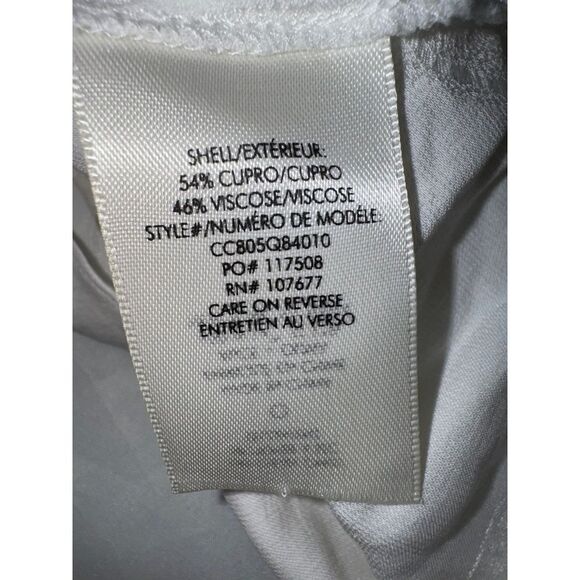 Alice + Olivia white Jacquard style drape camisole Cupro viscose blend small - Picture 5 of 8